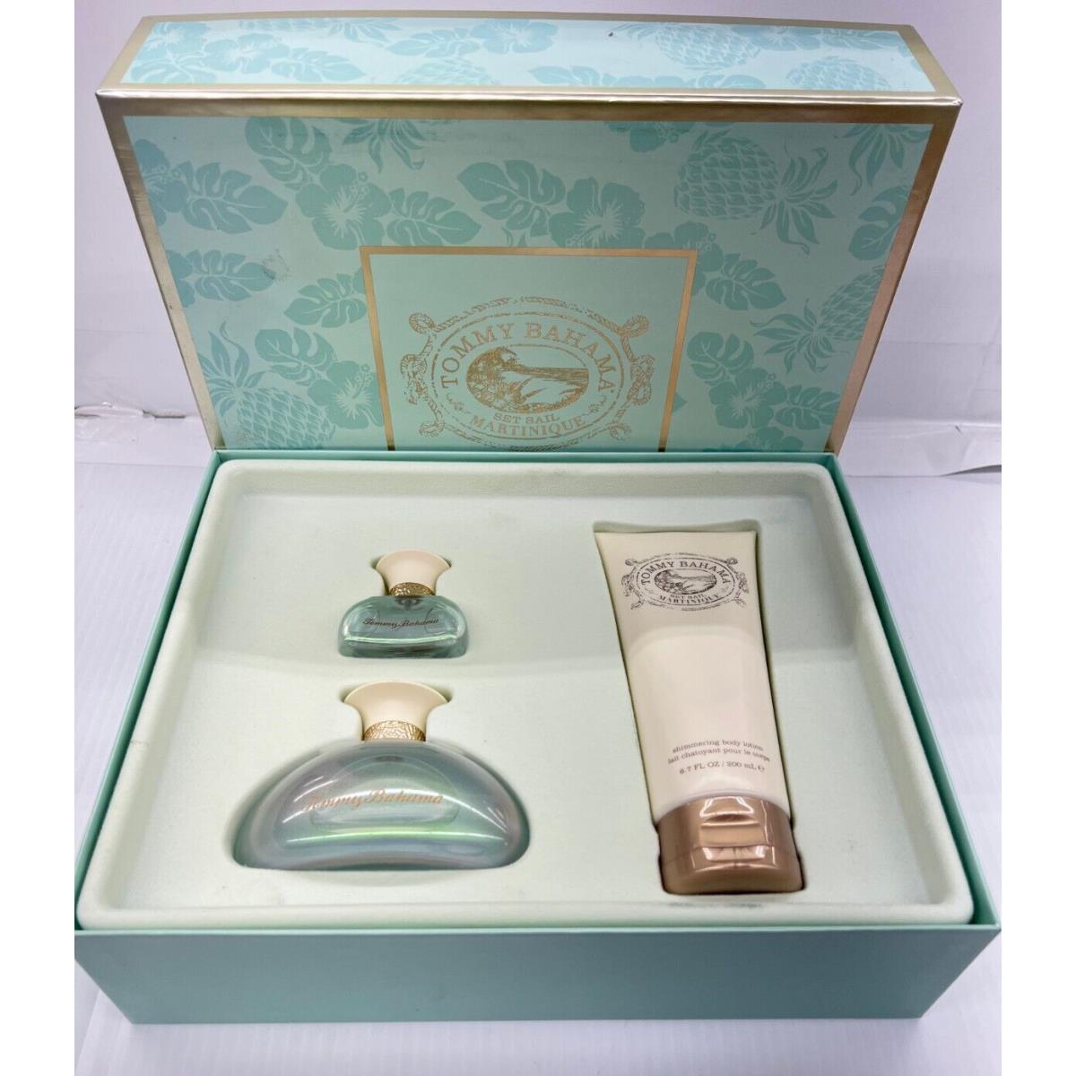 Set Sail Martinque by Tommy Bahama Women 3pc 3.4oz Edp 0.5oz Mini 6.7oz Lotion