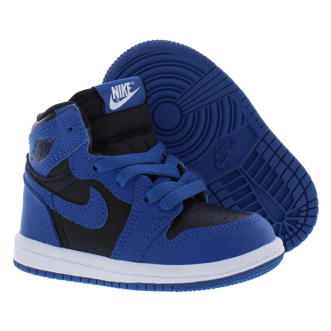 Nike Jordan 1 Retro High Og Infant/toddler Shoes Size 9 Color: Dk Marina - Dk Marina Blue/Black/White, Main: Blue