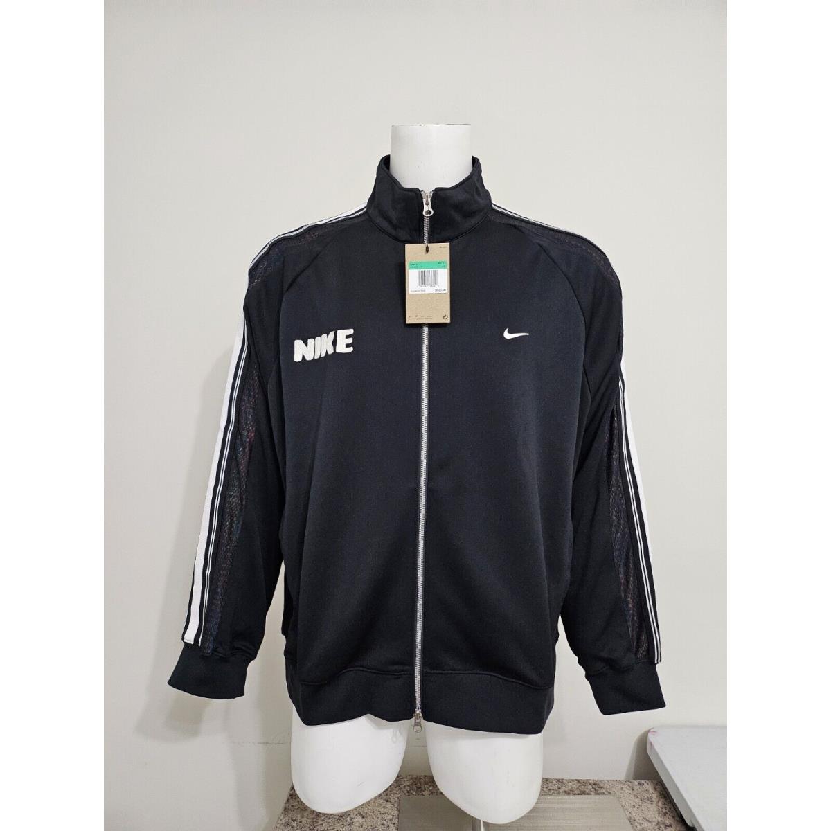 Nike Men`s Lightweight Full-zip Basketball Jacket FB7036-010 Black Size XL