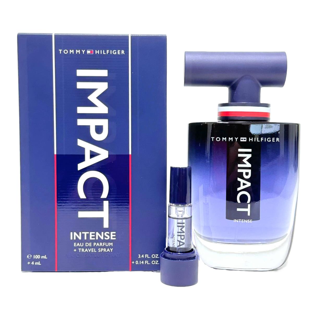 Tommy Hilfiger Impact Intense For Men 3.4oz Edp + 0.14oz Travel Spray Gift Set