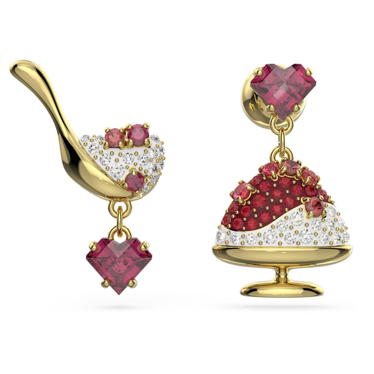 Swarovski Cariti Red Bean Ice Earrings 5634707 Ice Cream Chinese Red