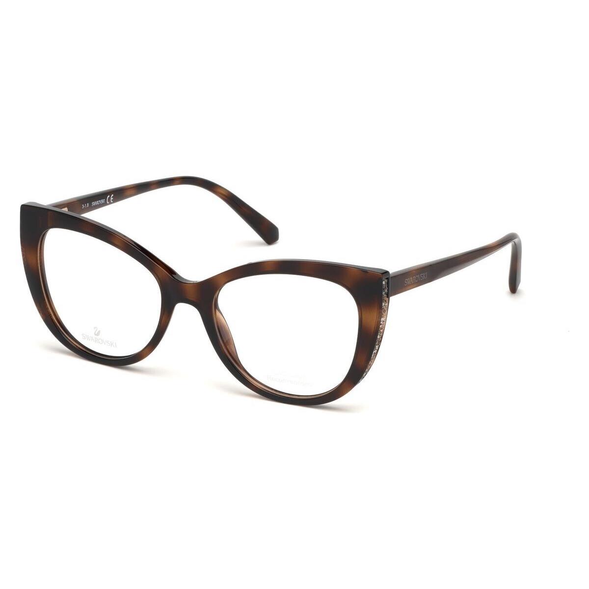 Swarovski SK5291 052 Cat Eye Dark Havana Eyeglasses