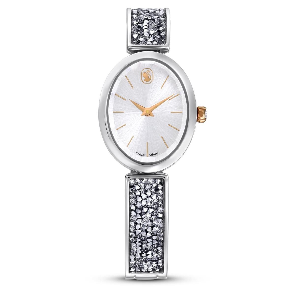 Swarovski 5656878 Women`s Quartz Watch Crystal Rock Silver Tone Band