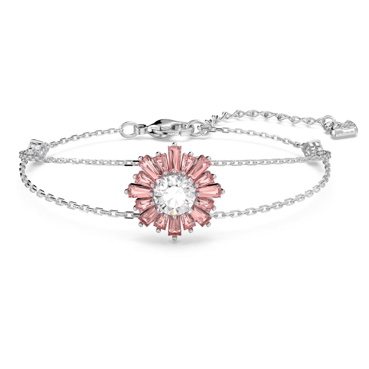 Swarovski Sunshine Bracelet Mixed Cuts Sun Pink Rhodium Plated -5642968