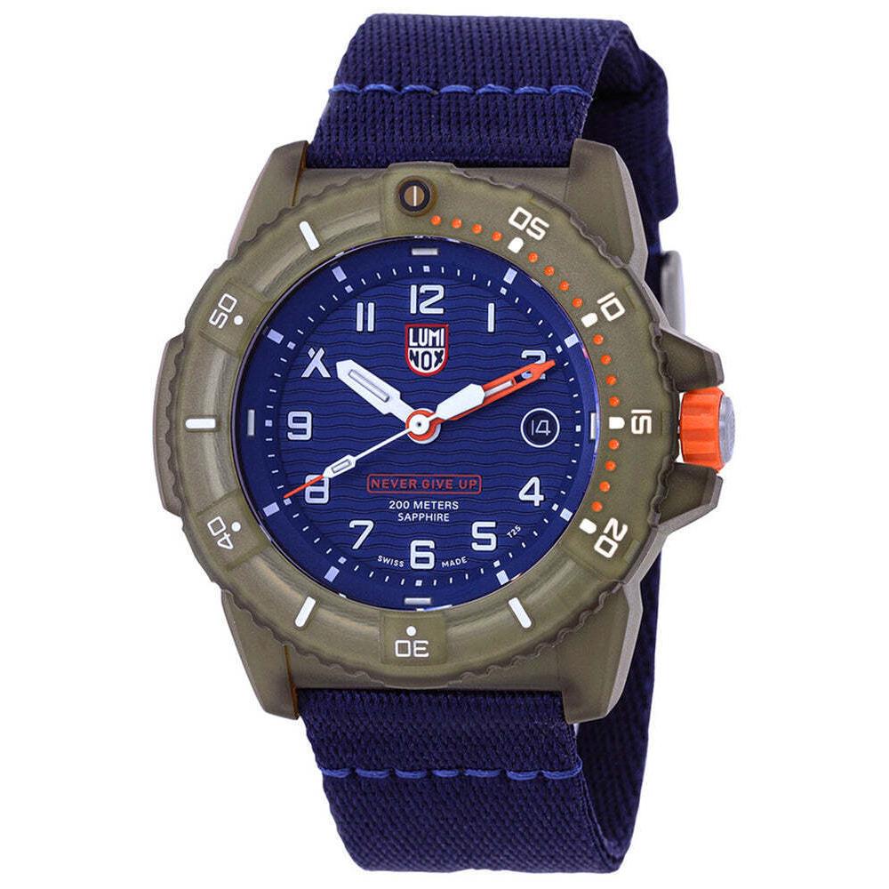 Luminox Bear Grylls Survival Eco x Tide Textile Date Divers Mens Watch XB.3703