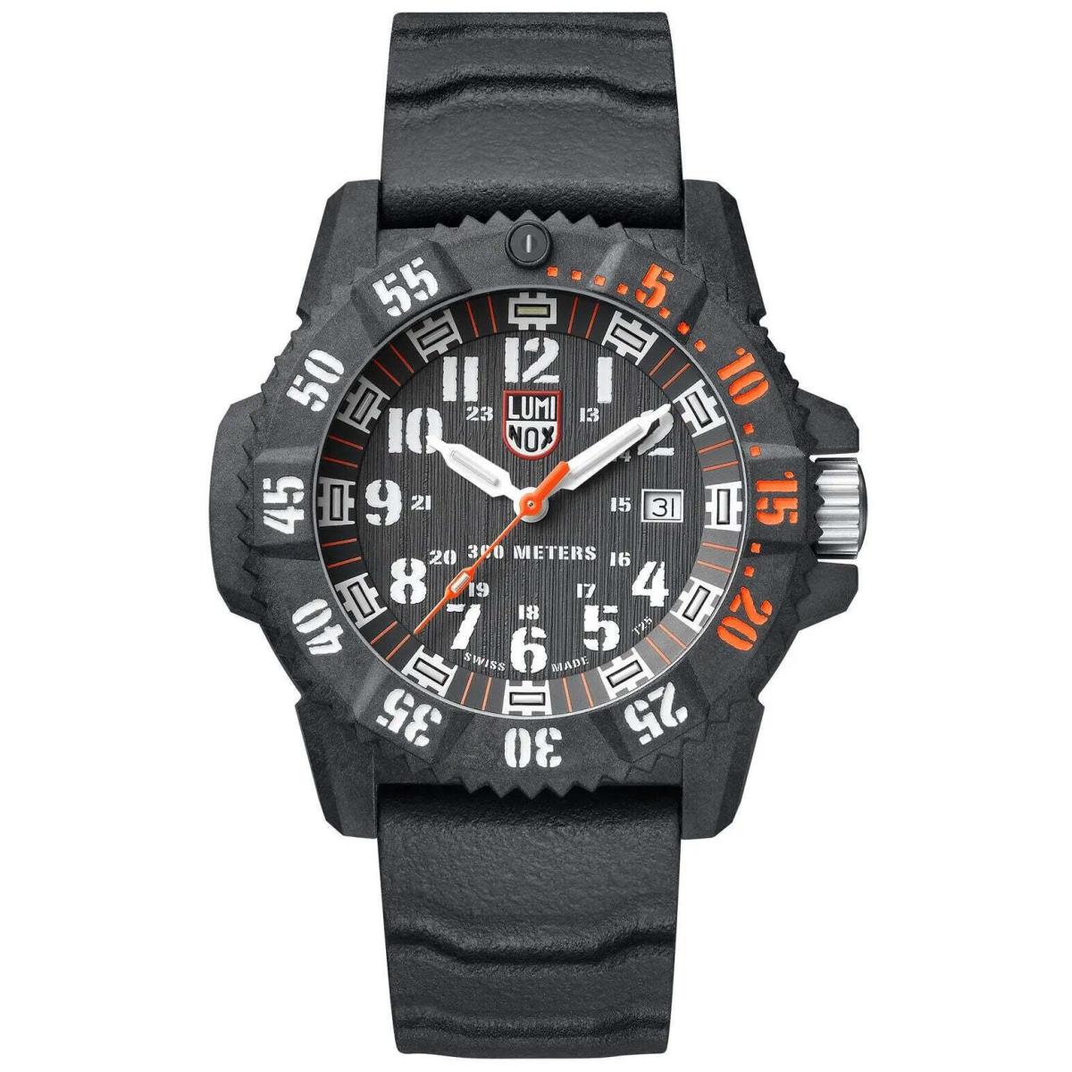 Luminox Master Carbon Seal Carbonox+ Black Rubber Divers Mens Watch XS.3801.C