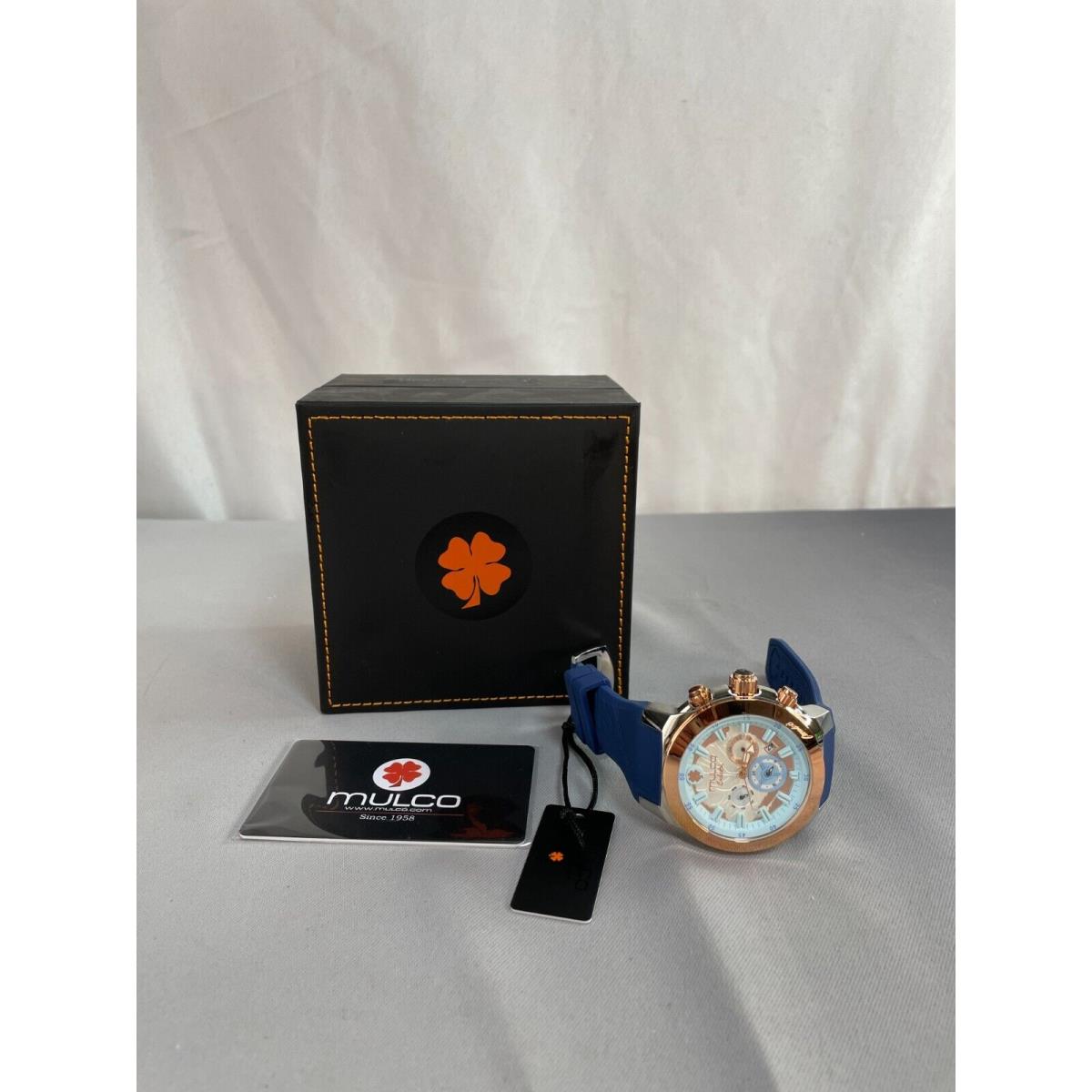 Mulco MW5-5673-043 Womens Blue Band Enchanted Round Maple Wristwatch