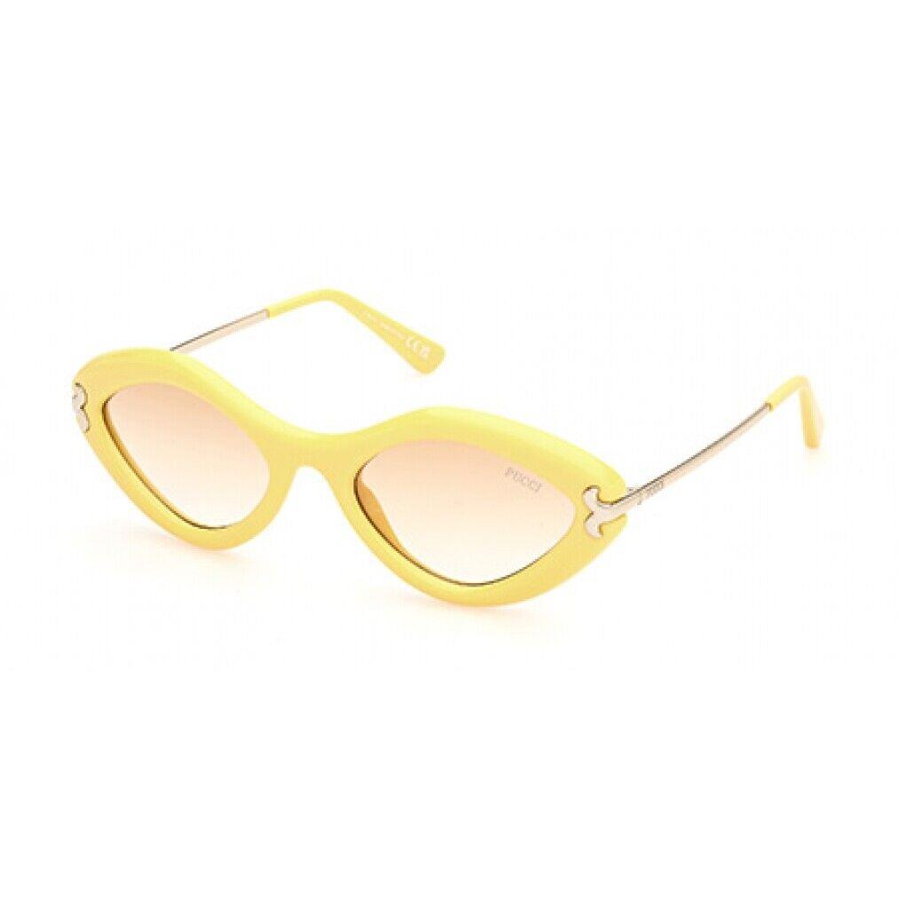 Emilio Pucci EP 0223 Sunglasses 39F Shiny Light Yellow