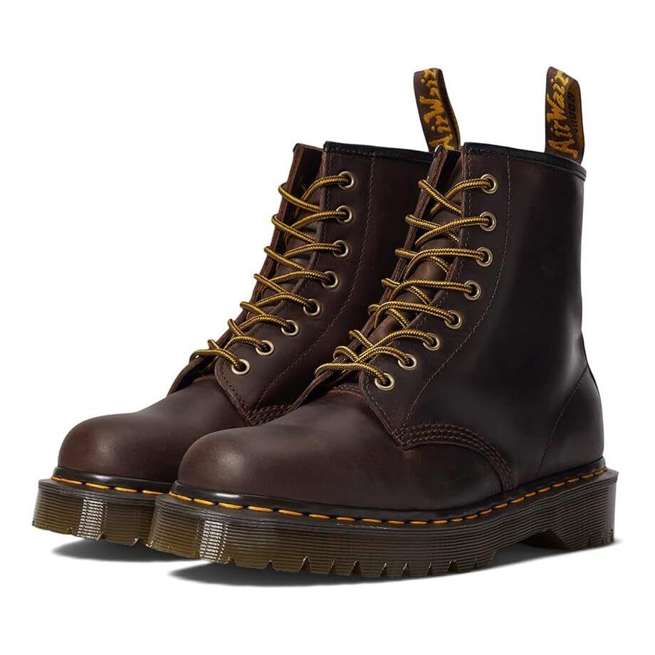 Women`s Shoes Dr. Martens 1460 Bex Platform Leather Boots 27894201 Dark Brown