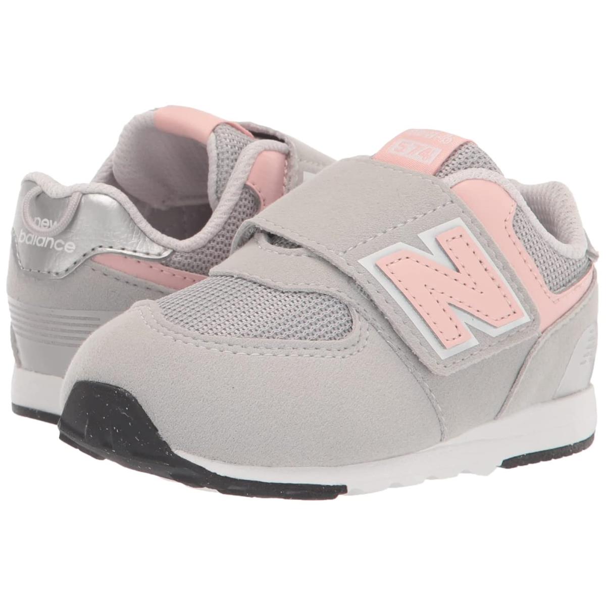 Girl`s Shoes New Balance Kids 574 New-b Hook-and-loop Infant/toddler