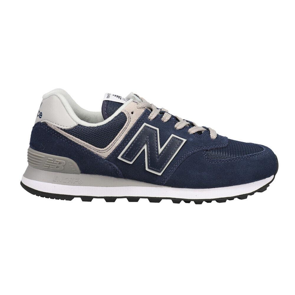 New Balance 574 Lace Up Mens Blue Sneakers Casual Shoes ML574EGN