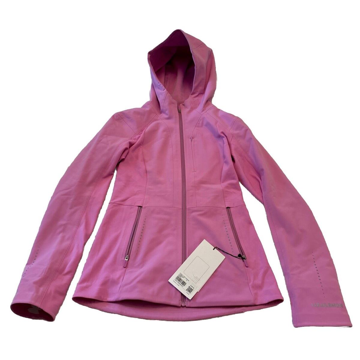 Lululemon Cross Chill Jacket Size 4 LW4BOHS Pink Dhmu