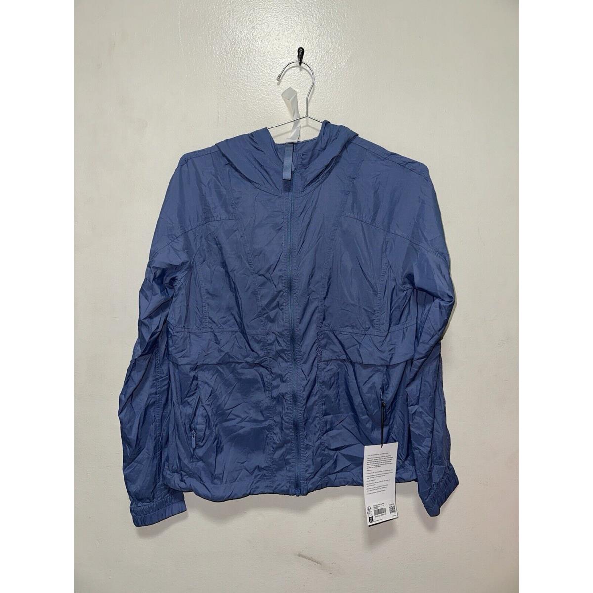 Lululemon Hooded Lite Jacket In Oasis Blue Size 4 Oasb