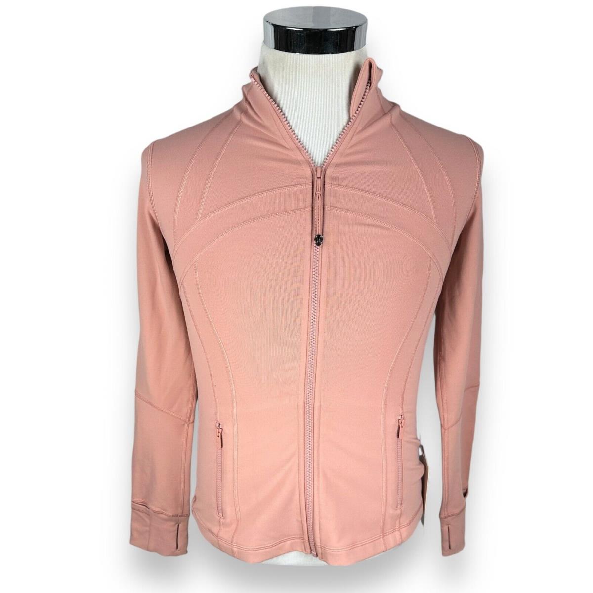 Lululemon Define Jacket Luon Women s 8 Pink Pastel Nylon Zip Slim Fit