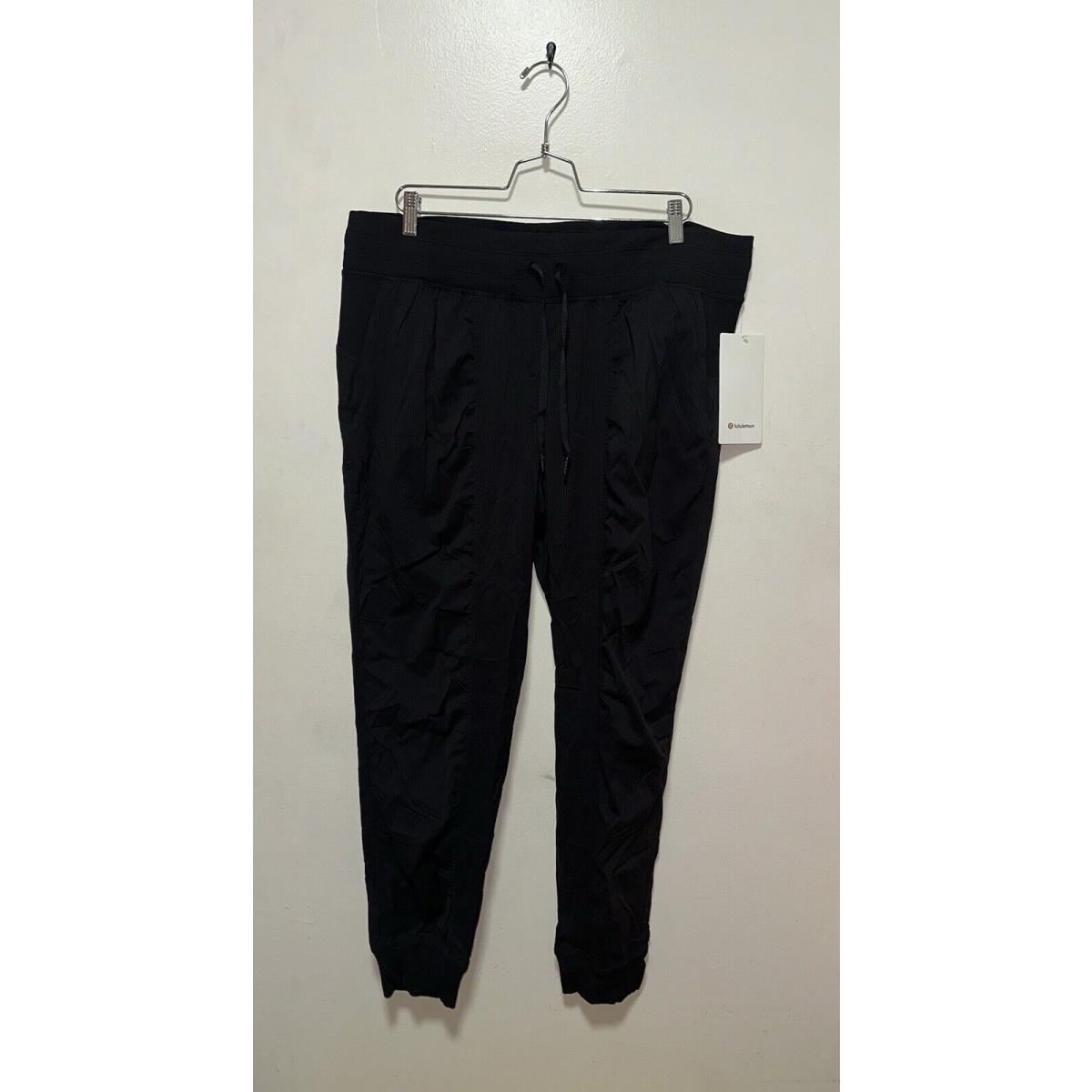 Lululemon Dance Studio Mid Rise Jogger Women Comfort Size 16 Black