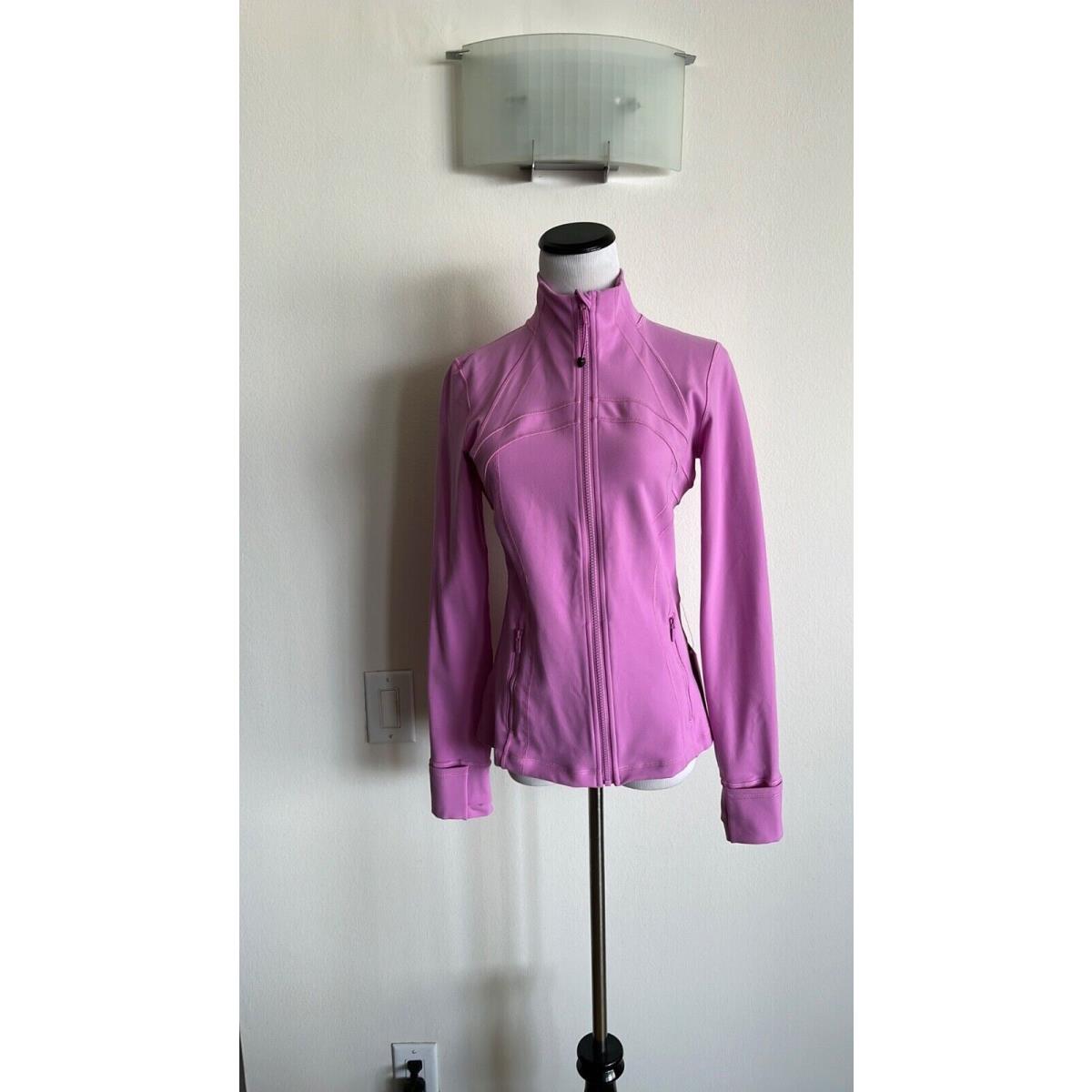 Lulu - Define Jacket Size 8 Pink Bubblegum Lululemon