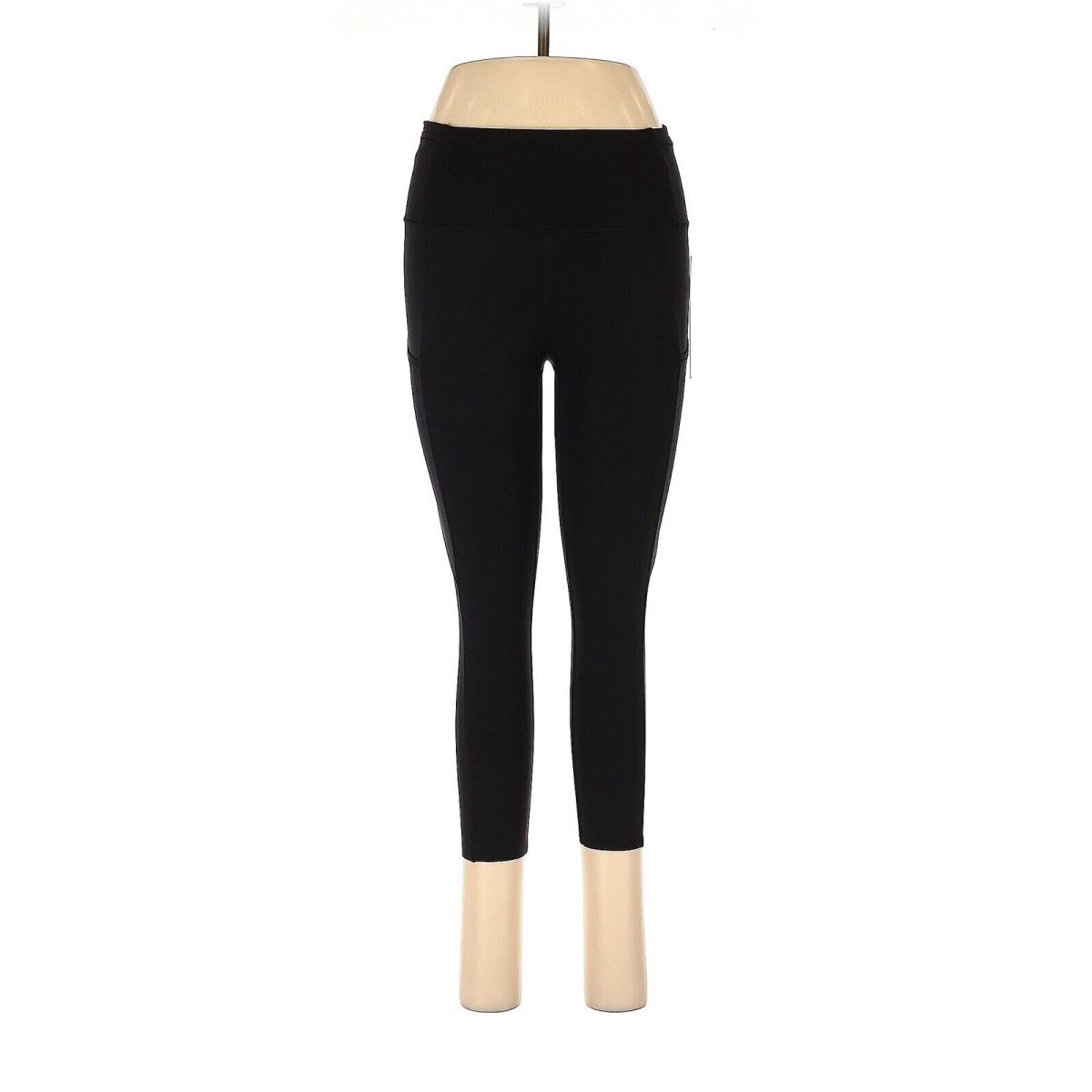 Lululemon Athletica Solid Black F F Crop 19 Cool Leggings - US 4