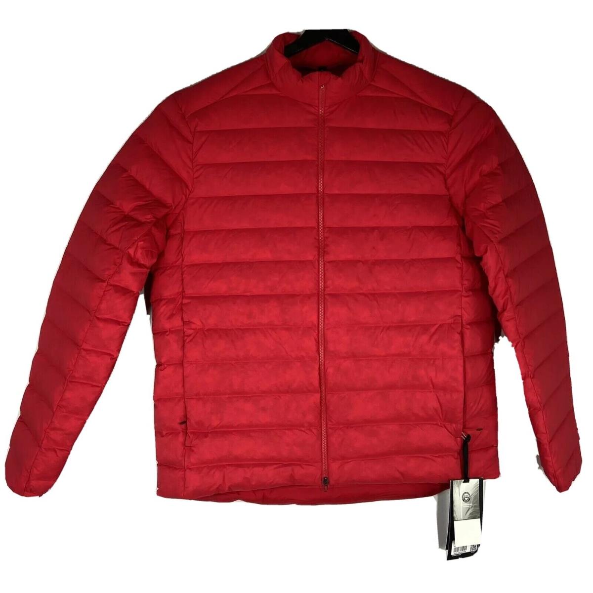 Lululemon Men`s Navigation Stretch Down Jacket Size XL Color Red Rdtd 700 Fill