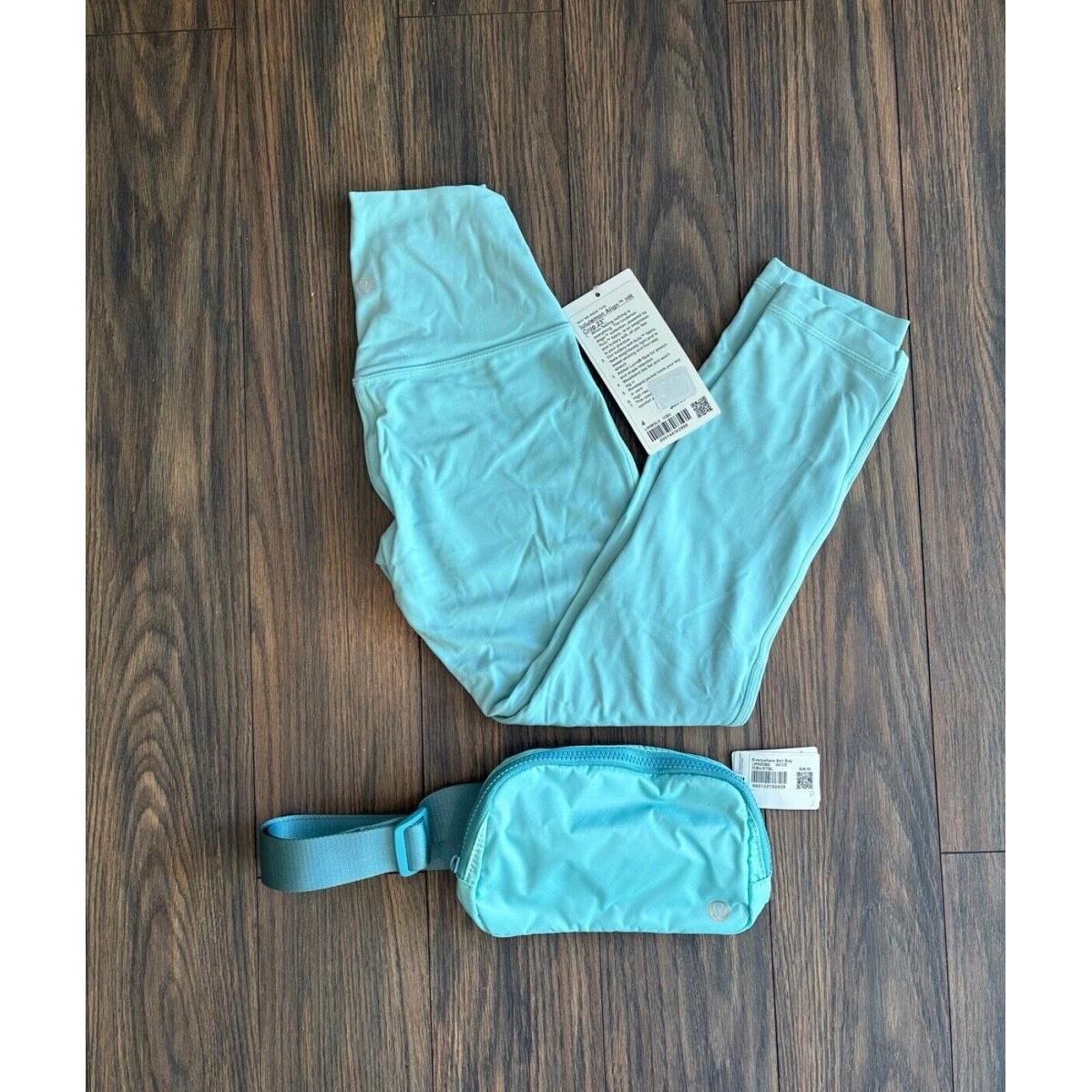 Lululemon Align High Rise and OG Belt Bag Icing Blue