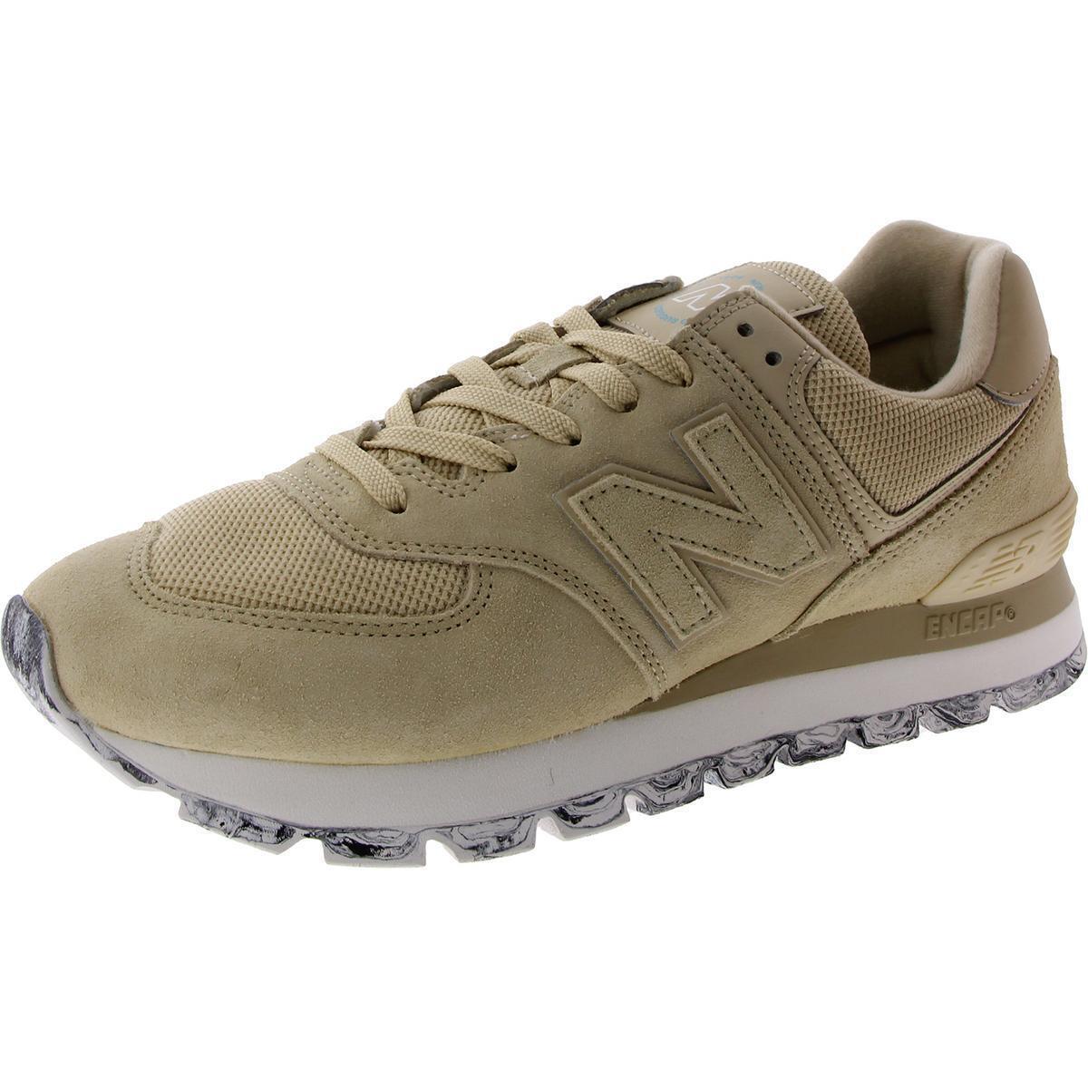 New Balance Mens 574 Beige Running Training Shoes 9 Medium D Bhfo 0498