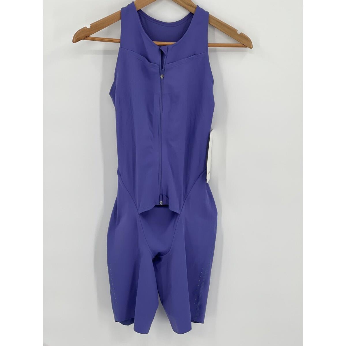 Lululemon One Piece Senseknit Running Suit Purple Gymnastics Yoga Shorts 6