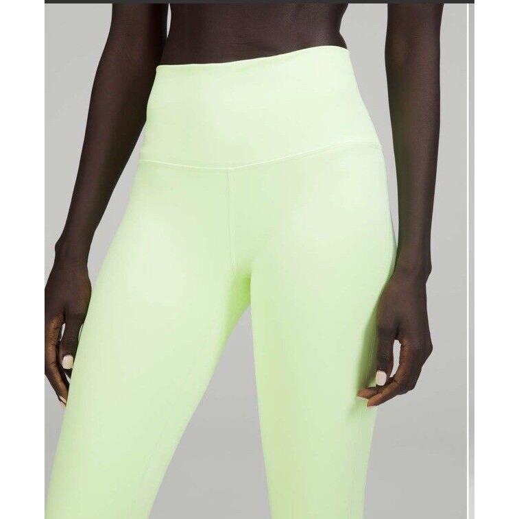 Lululemon Align HR Pant 28 Lime Green Size 6