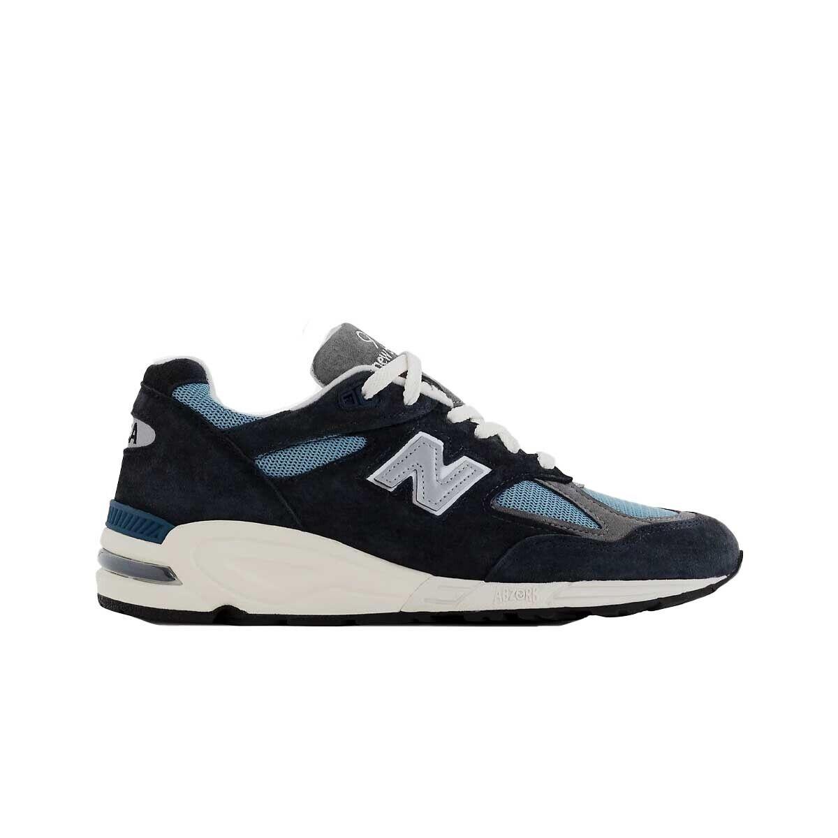 New Balance Made in Usa 990v2 Men`s NB Navy Casual Sneakers M990TB2