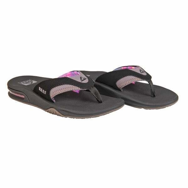 Reef Ladies` Fanning Flip Flop Select Color Size Gray