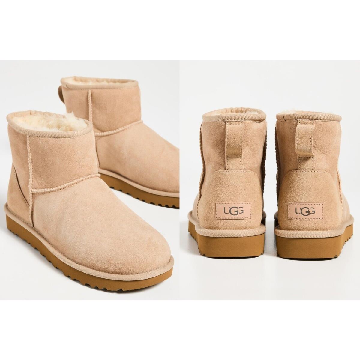 Ugg Classic Mini II Women`s Winter Ankle Boots Sand Color