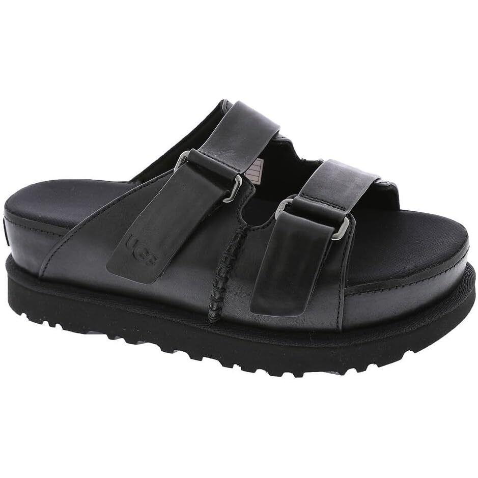 Women`s Shoes Ugg Goldenstar HI Slide Leather Sandals 1152651 Black