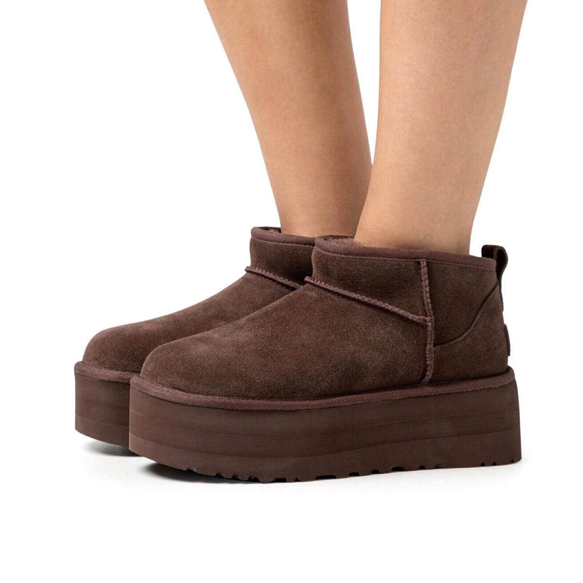 Ugg Classic Ultra Mini Platform Women`s Boots Burnt Cedar