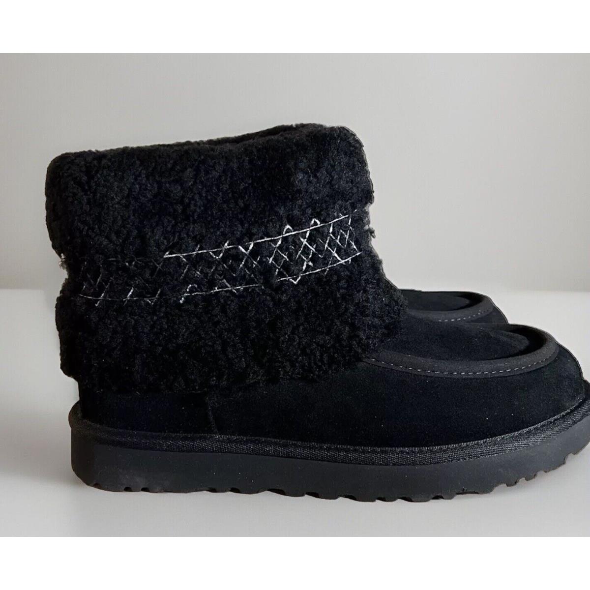 Ugg Mini Ugg Braid 1148930 Black Size 9 Woman`s Boots