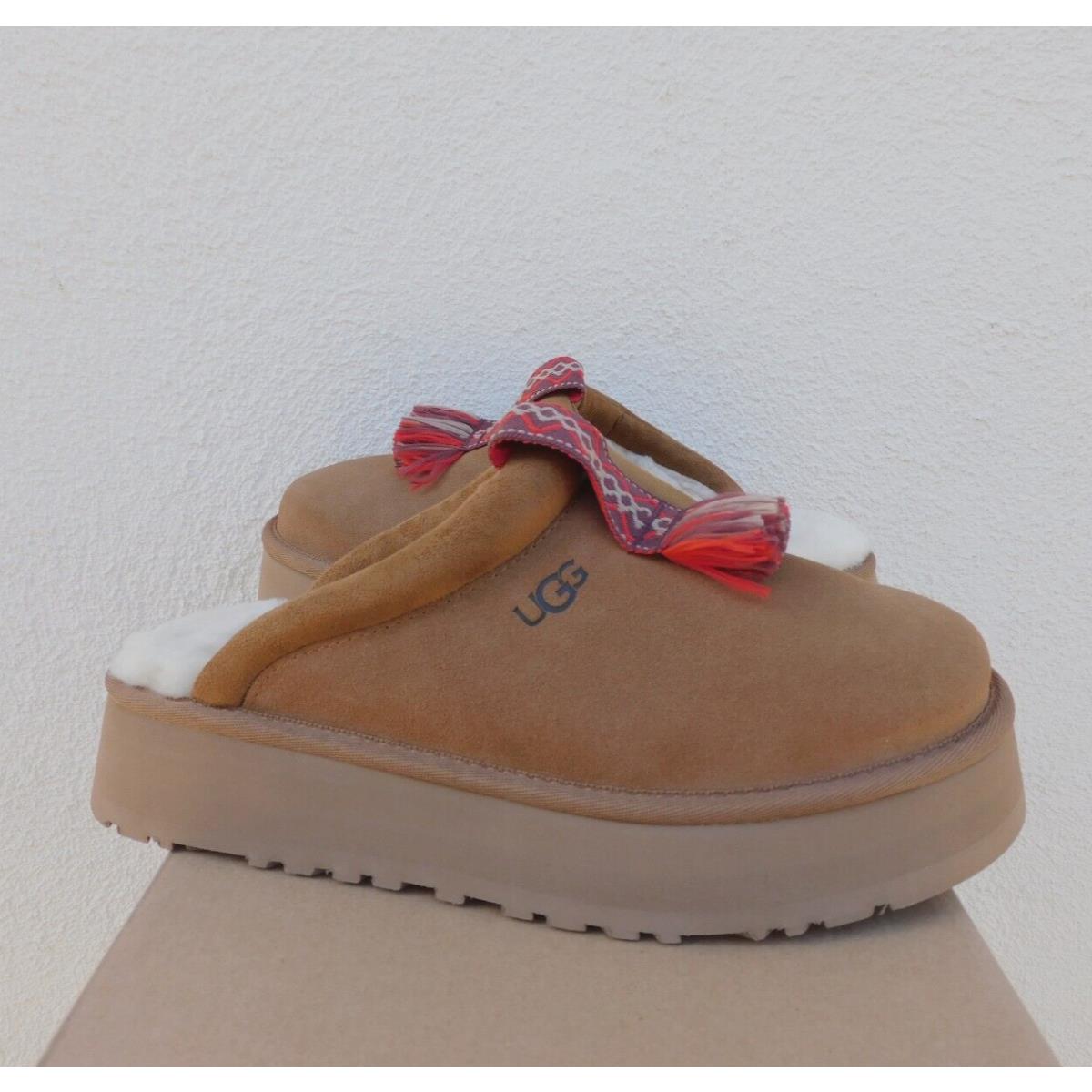 Ugg Tazzle Chestnut Suede Platform Slippers Shoes Women US 11/ Eur 42