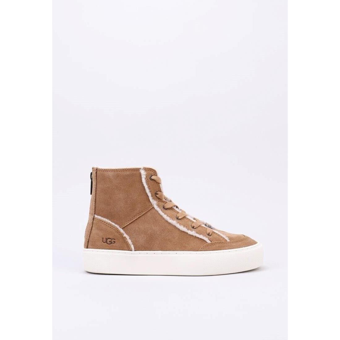 Ugg Nuray Hi Sneaker Chestnut Suede Womens Size 6M