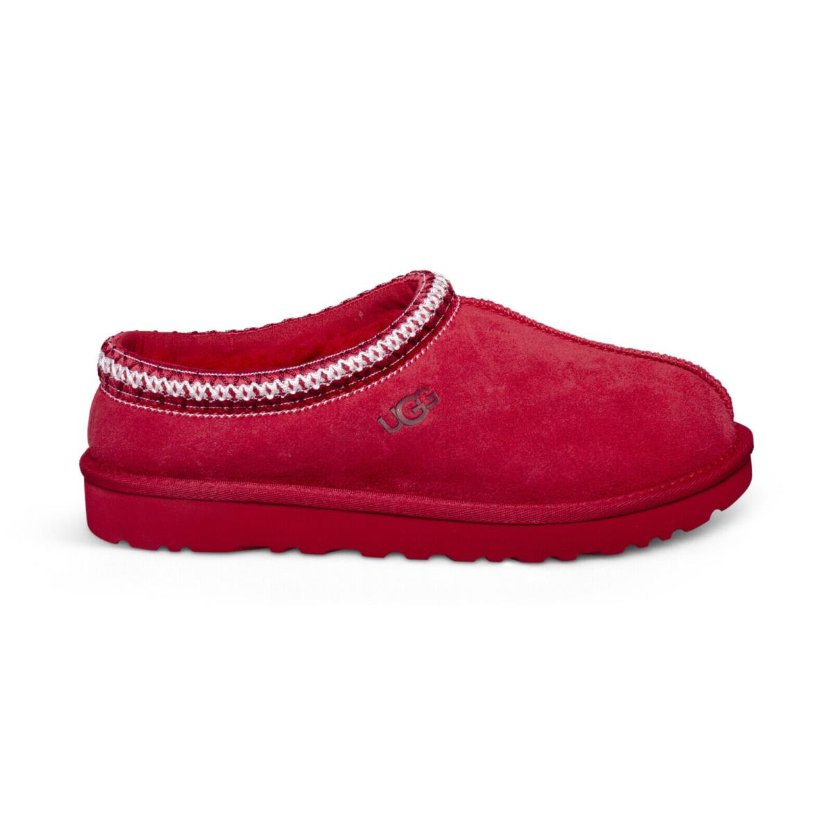 Ugg Tasman Samba Red Tnl Suede Sheepskin Classic Women`s Slippers Size US 7 - Samba Red TNL