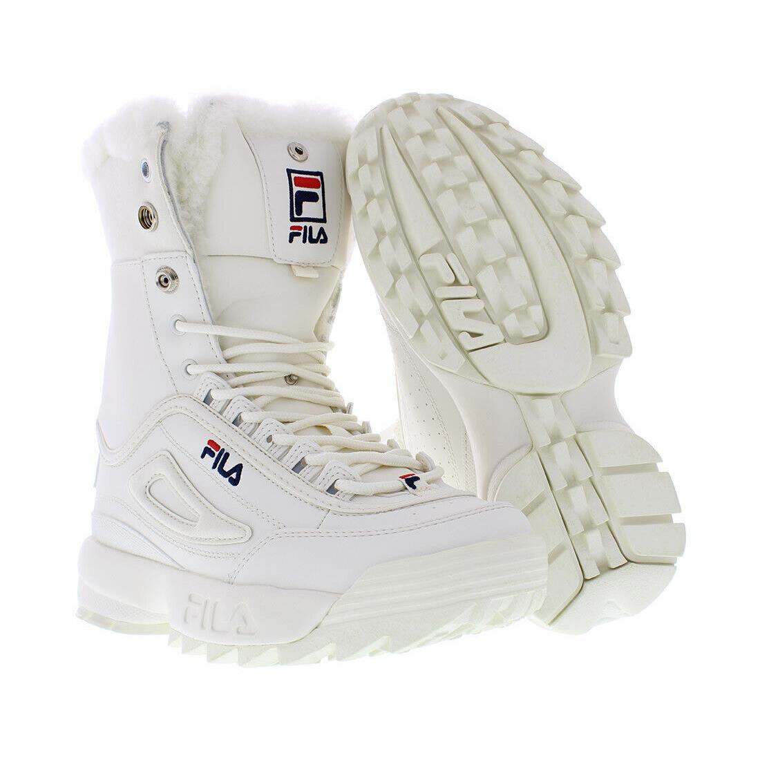 Fila Disruptor Shearling Womens Shoes - White, Main: White