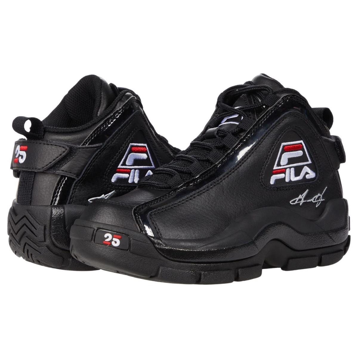 Fila Grant Hill 2 25th Anniversary Big Kid Black / White / Fila Red - BLACK / WHITE / FILA RED