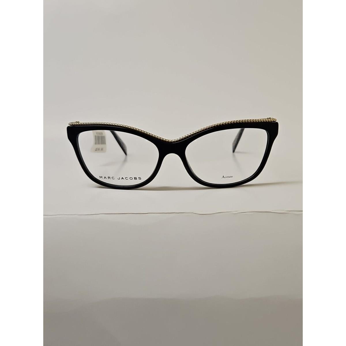 Marc Jacobs Eyeglasses Frames MARC167 55-16-140 Black Gold