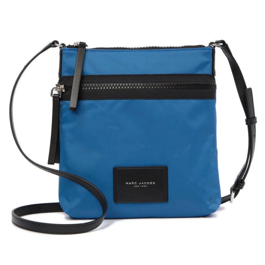 Marc Jacobs NS North South Nylon Crossbody Bag in Ultra Blue/silver Hardware