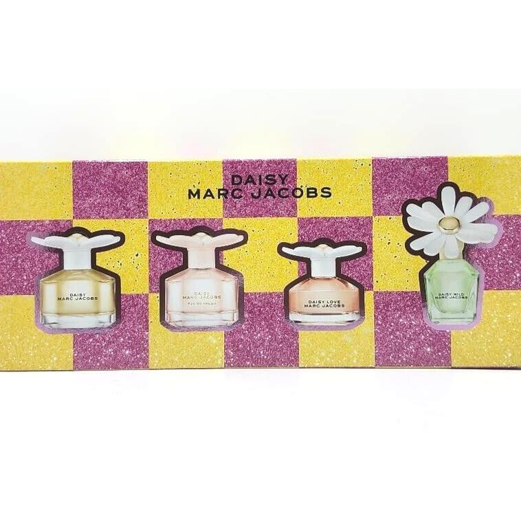 Marc Jacobs Daisy 4 Pcs Mini Collection Set For Women 0.13 Oz / 4 ml Each