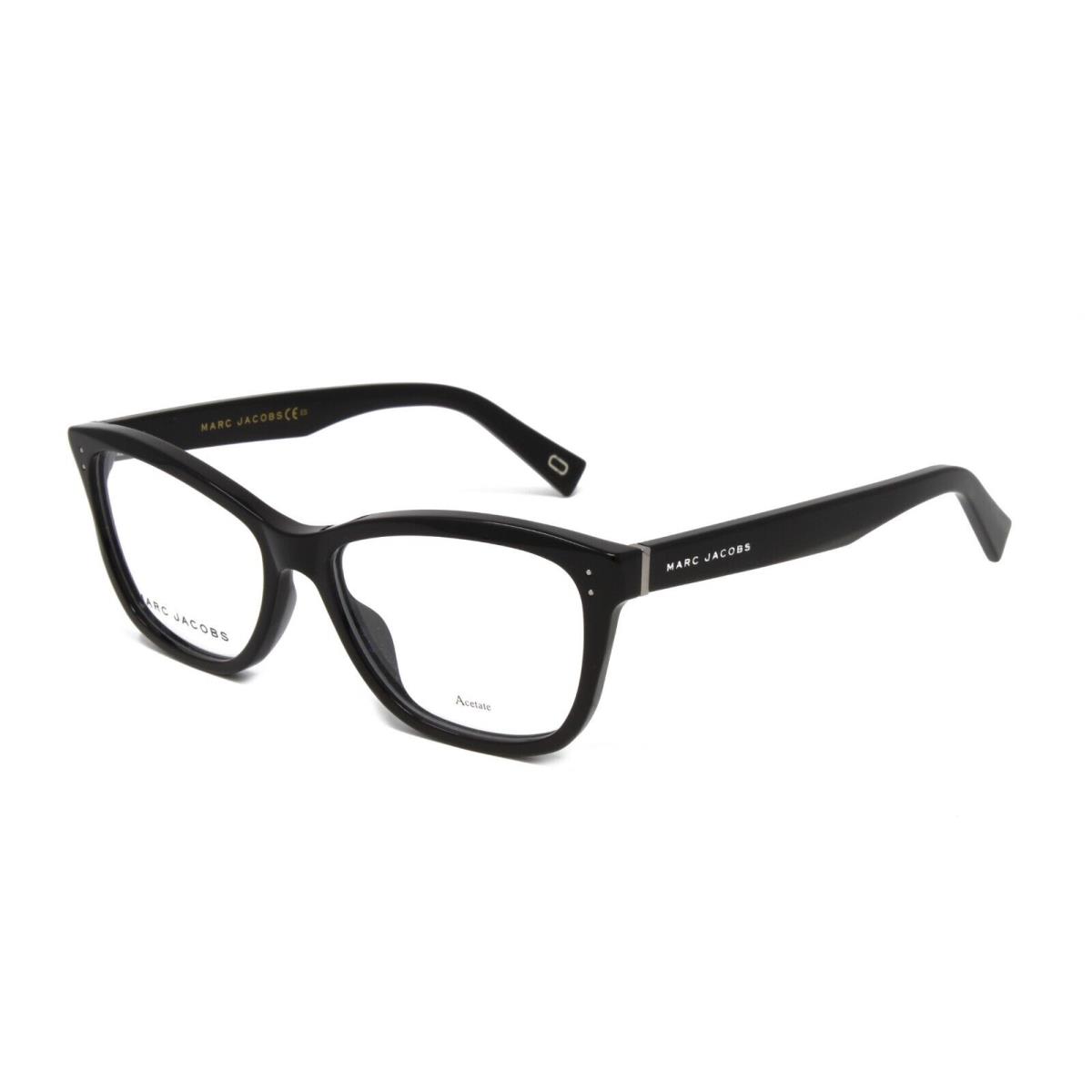 Marc Jacobs Optical Women`s Eyeglasses Marc 123 807 Black 53mm Clear Demo Lens