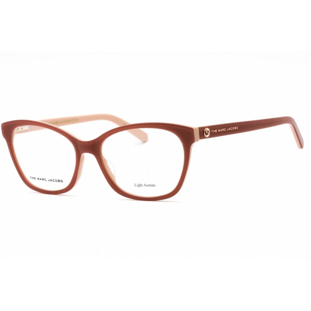 Marc Jacobs Women`s Eyeglasses Red Beige Plastic Cat Eye Frame Marc 539 0123 00