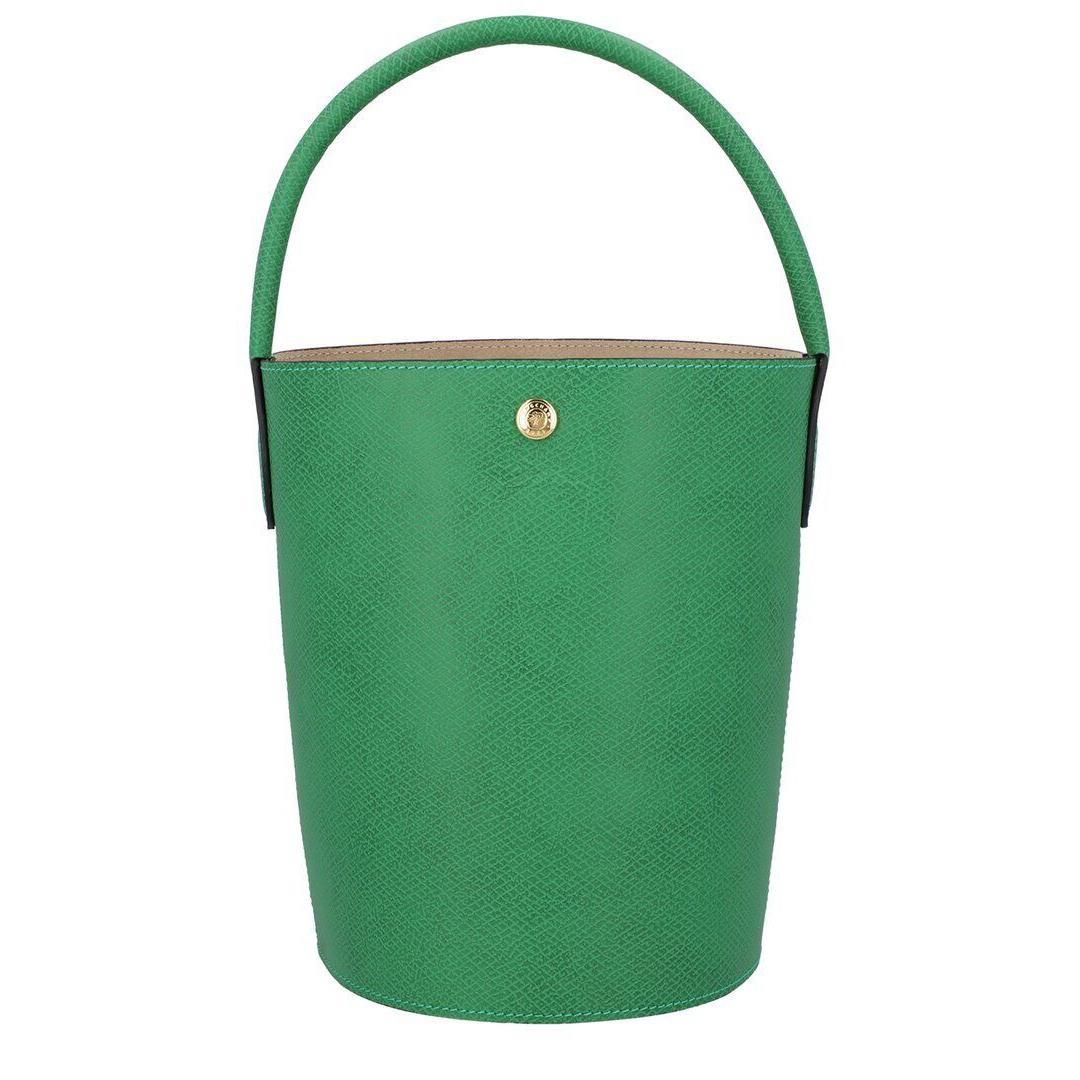 Longchamp Cuir De Russie Shoulder Bag Women`s Green - Exterior: Green