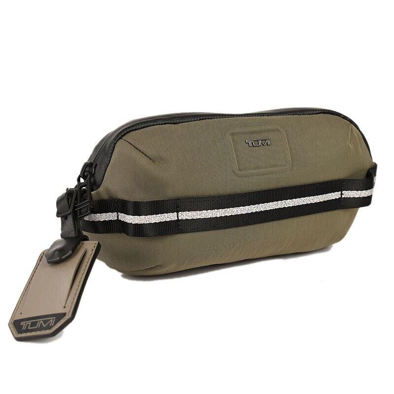 Tumi Mens Sand Bravo Signal Ballistic Nylon Sling Belt Bag