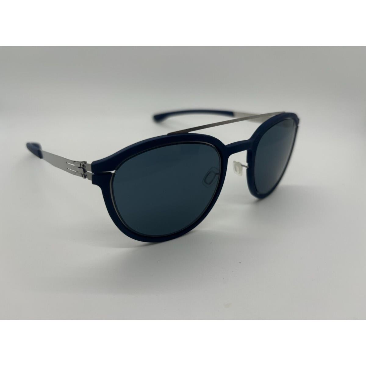 IC Berlin Navy Blue Aviator Sunglasses 50-25-145mm Comes w/ Full Set