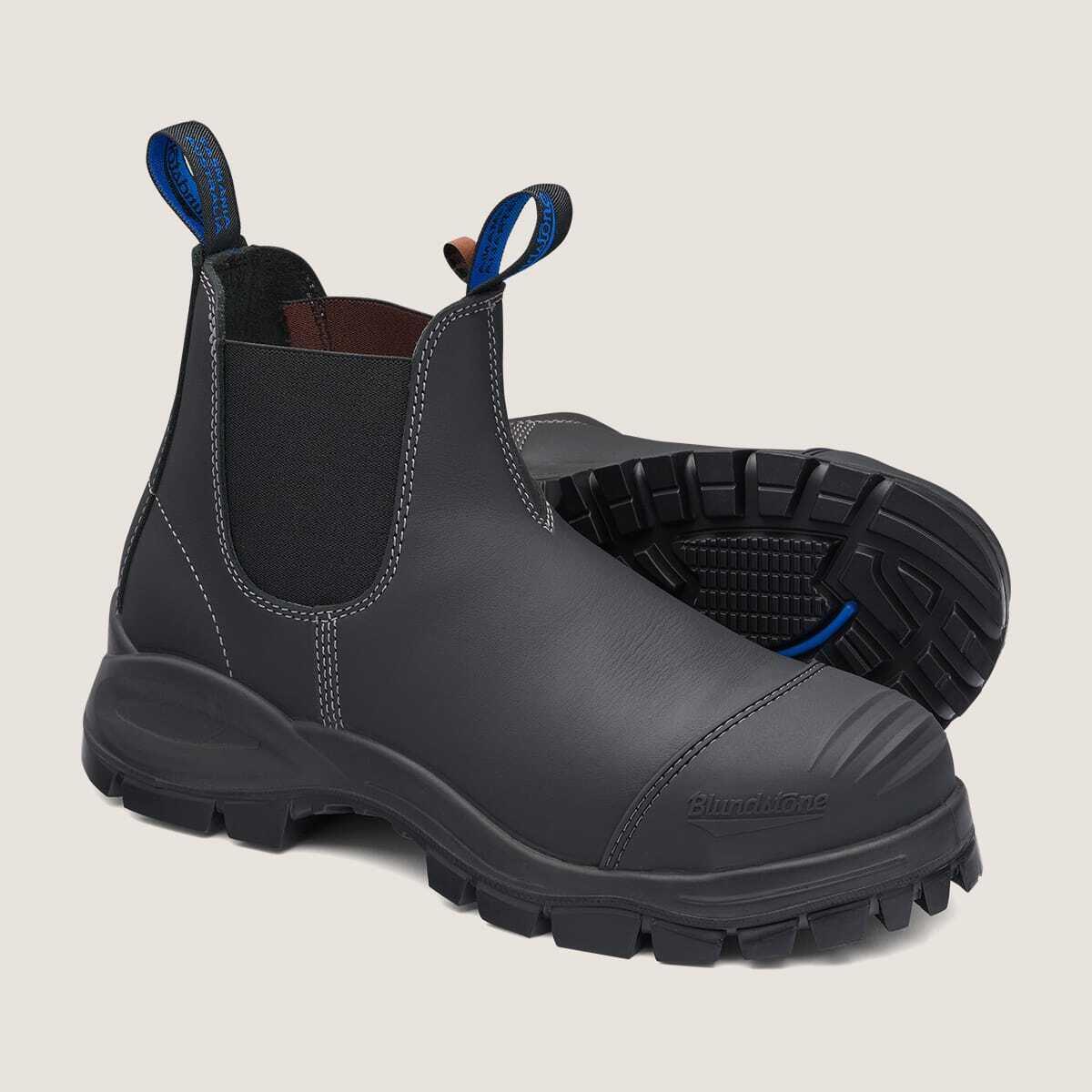 Blundstone Safety Men`s Extreme Series Steel Toe Chelsea Work Boot Black - 990