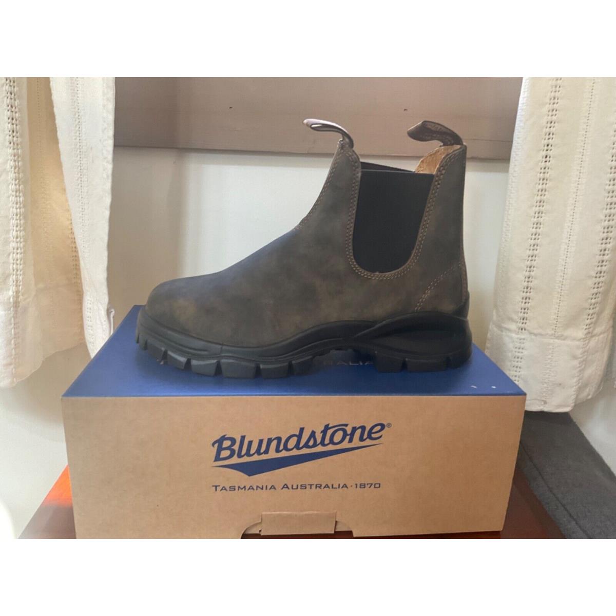 Blundstone 2239 Men`s Lug Chelsea Boots Size 8.5 Rustic Brown