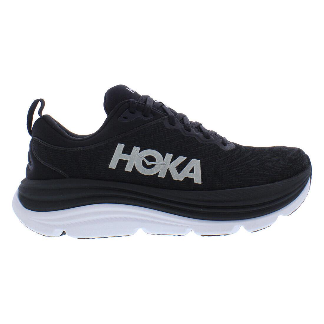 Hoka One One Gaviota 5 Mens Shoes - Black/White, Full: Black/White