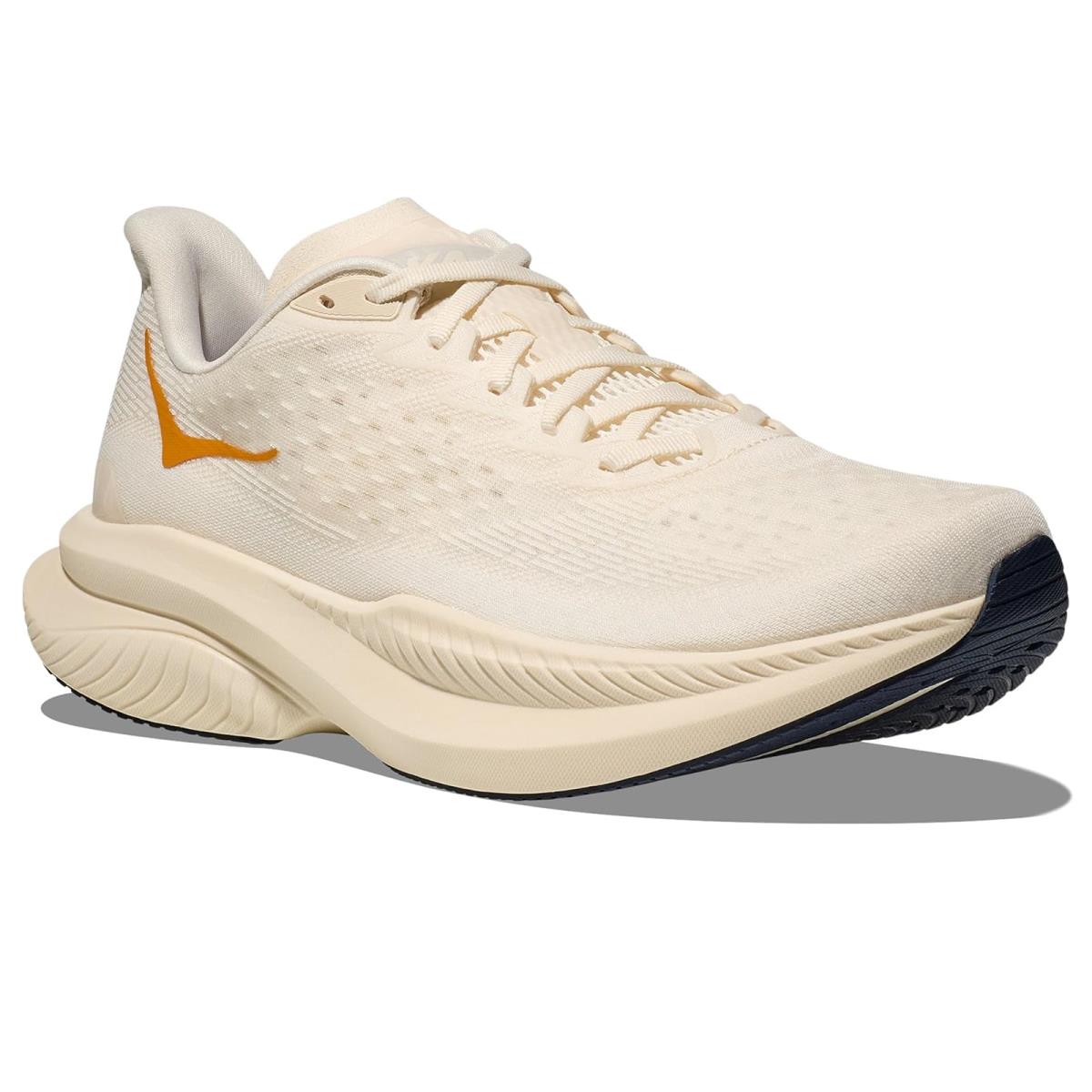 Man`s Sneakers Athletic Shoes Hoka Mach 6 - Alabaster/Oat Milk