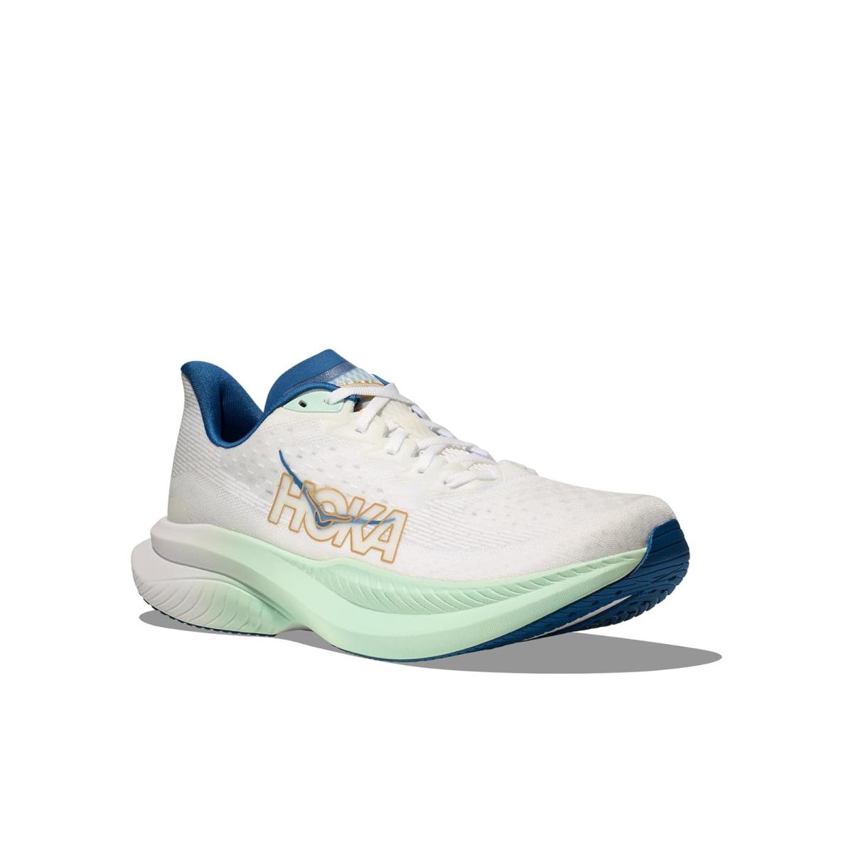 Man`s Sneakers Athletic Shoes Hoka Mach 6 Frost/Gold